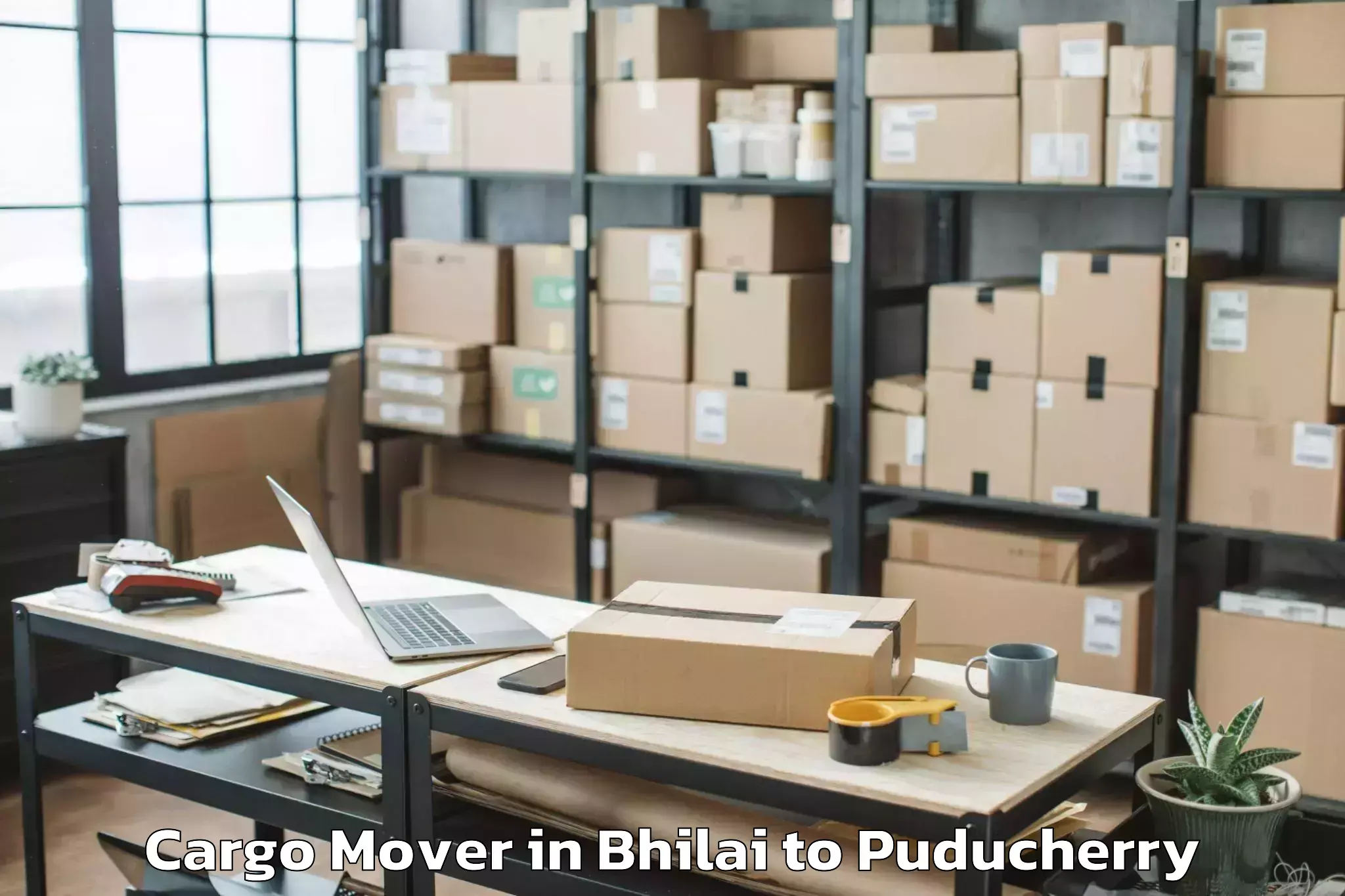 Quality Bhilai to Sri Balaji Vidyapeeth Puducher Cargo Mover